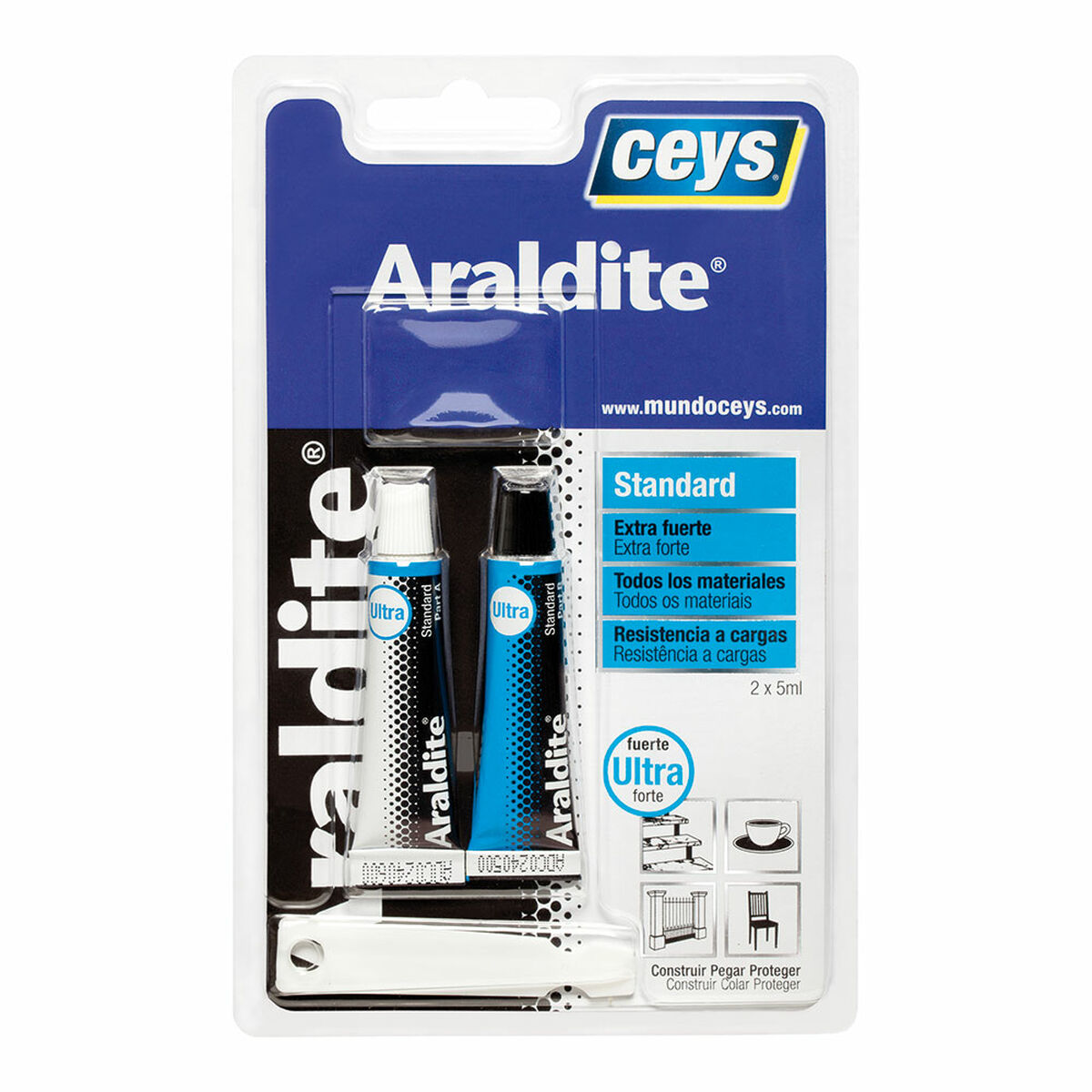 Epoxylim med två komponenter Ceys Araldite